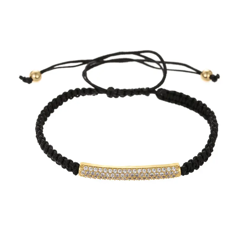 Новинка длинные плетеные браслеты ручной работы с микро-закрепкой из