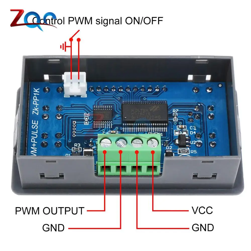 ЖК-дисплей Цифровой PWM генератор сигналов частота импульсов рабочий цикл
