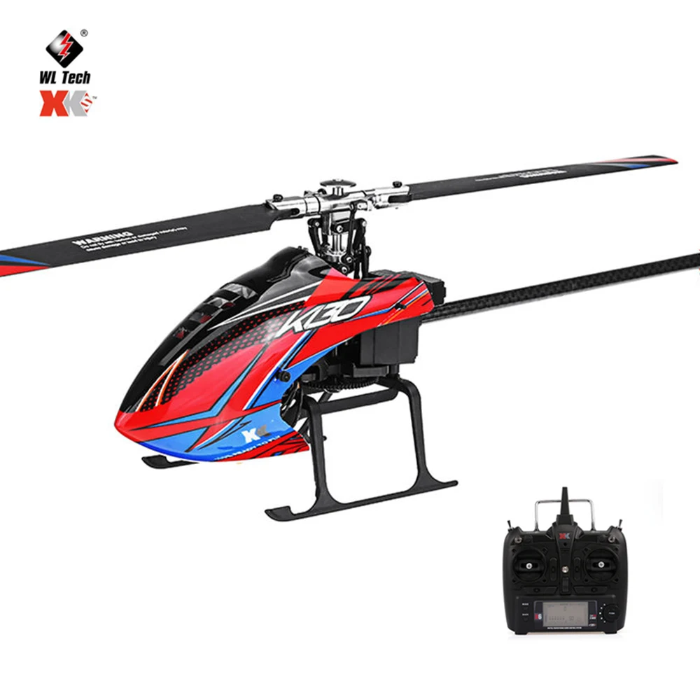 

WLtoys XK K130 K130-B 2.4G 6CH Brushless 3D6G System Flybarless RC Helicopter BNF RTF Compatible with FUTABA S-FHSS Drones Toys
