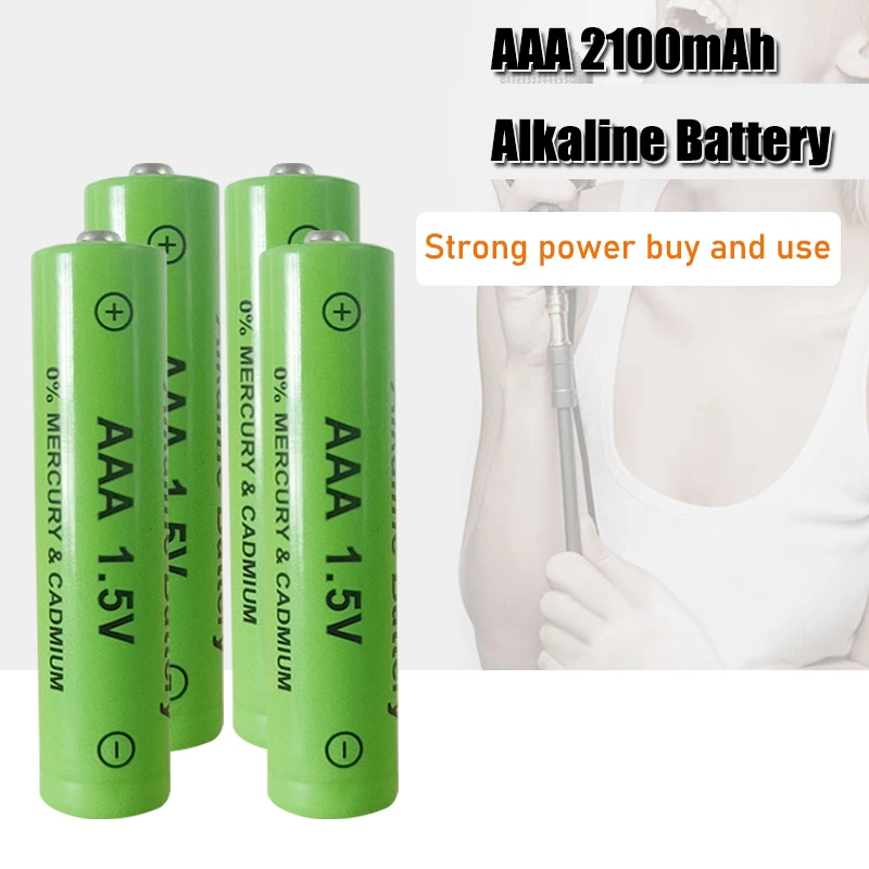 1-4 шт. щелочные перезаряжаемые батарейки AAA 100% мАч 2200 в | Электроника