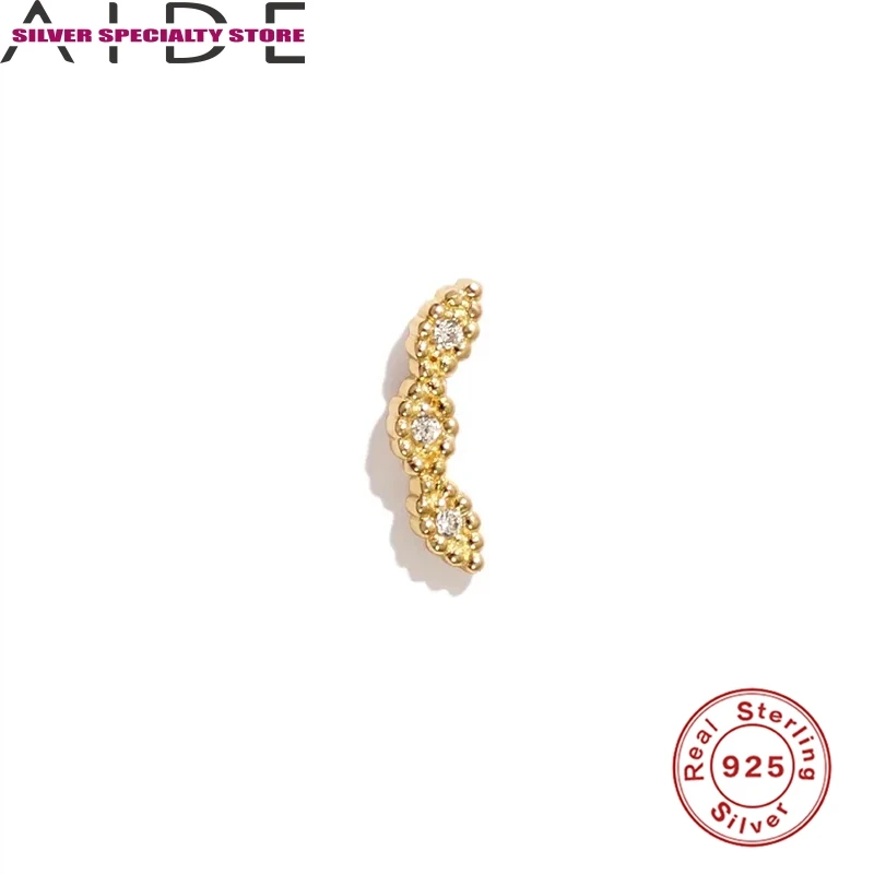 

AIDE Stud Earring For Women 925 Sterling Silver Earrings Piercing Earring For Girl Zircon 2020 Jewelry Pendientes Bijoux Aretes