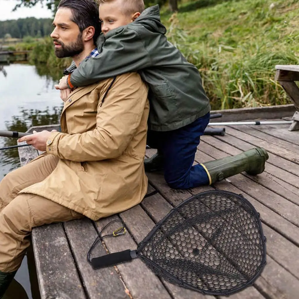 1 шт. портативная Удобная рыболовная сеть Нескользящая алюминиевая легированная