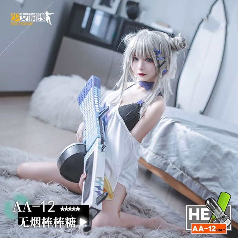 Костюм Аниме для девушек, футболка, полный комплект нижнего белья, браслет, шейный платок, серьги, AA12 cos, униформа cos
