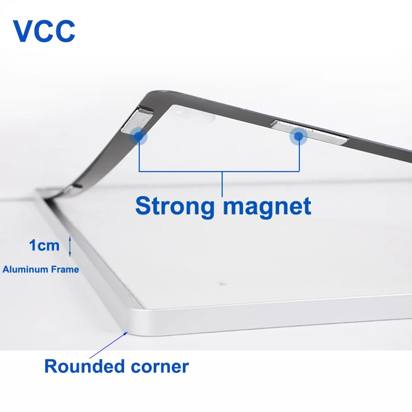 Металлическая магнитная рамка для фотографий золотая черная серебристая