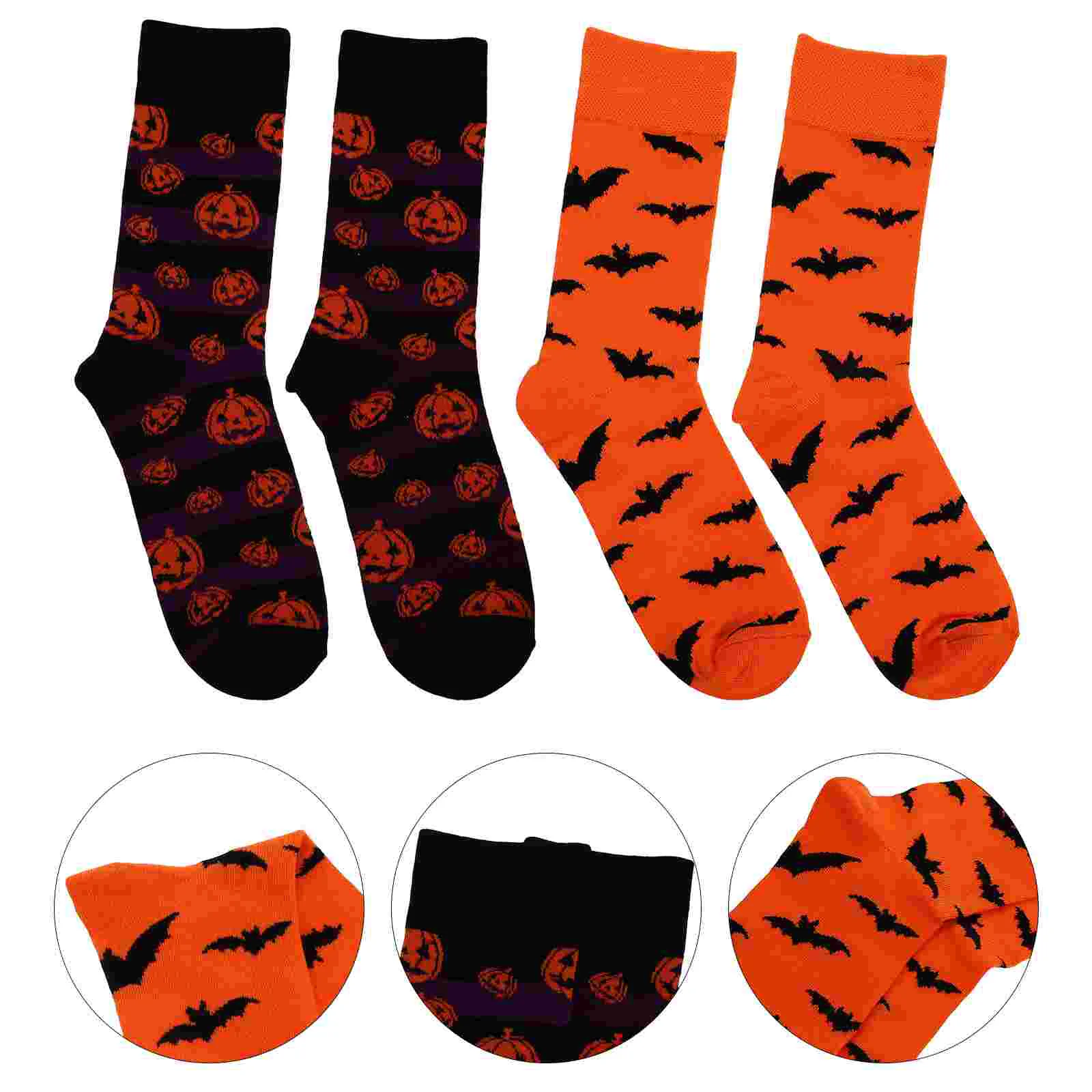 

2 Pairs Unisex Socks Mid-tube Socks Party Cosplay Socks Patterns Socks