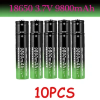 new 18650 battery rechargeable battery 3 7v 18650 9800mah capacity li ion rechargeable battery for flashlight torch battery