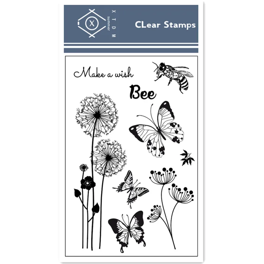 Горячая Распродажа прозрачные штампы одуванчика/силиконовые уплотнения штамп