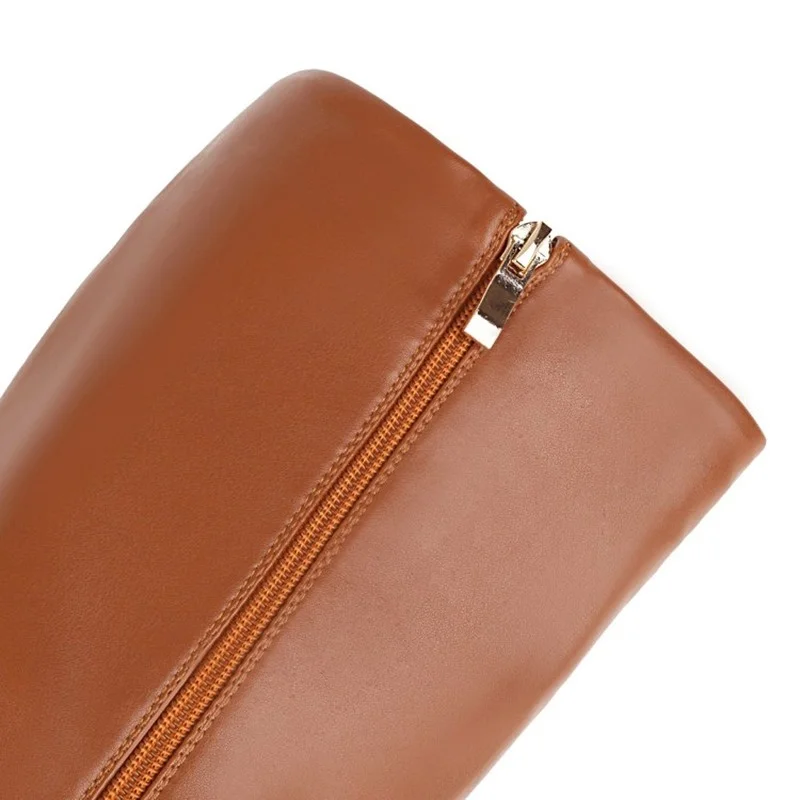 FXYCMMCQ 2021 Women's Boots Autumn and Winter New Thick Heel Square Head European and American Fashion High Boots 667