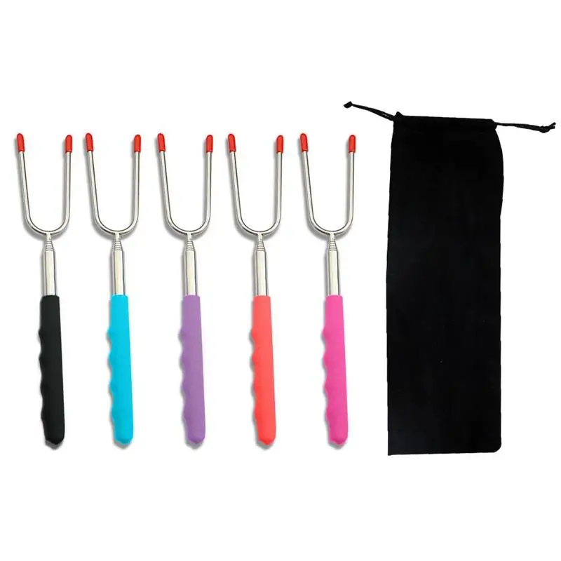 

Набор вилок для барбекю, U-образная пластиковая ручка из нержавеющей стали, для барбекю