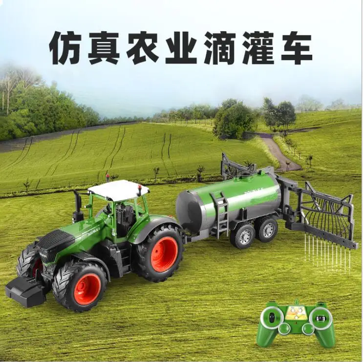 

2.4GHZ RC Farm Tractor rc Car Remote Control truck Construction Agricultural drip irrigation vehicle for kids