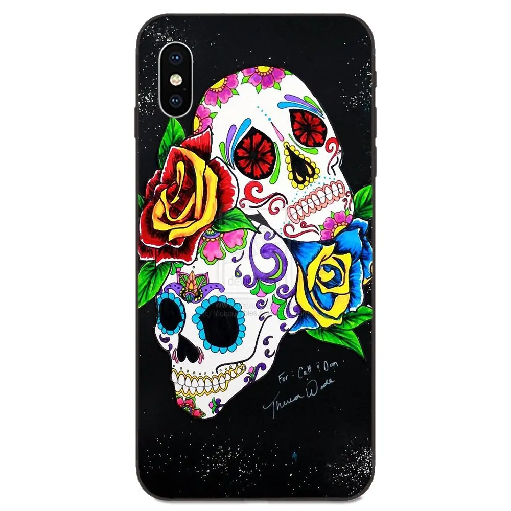 Baiser Rock Band Skull Soft TPU Phone Cover Case For Xiaomi Redmi Note 3 3S 4 4A 4X 5 5A 6 6A 7 7A K20 Plus Pro S2 Y2 Y3 | Мобильные