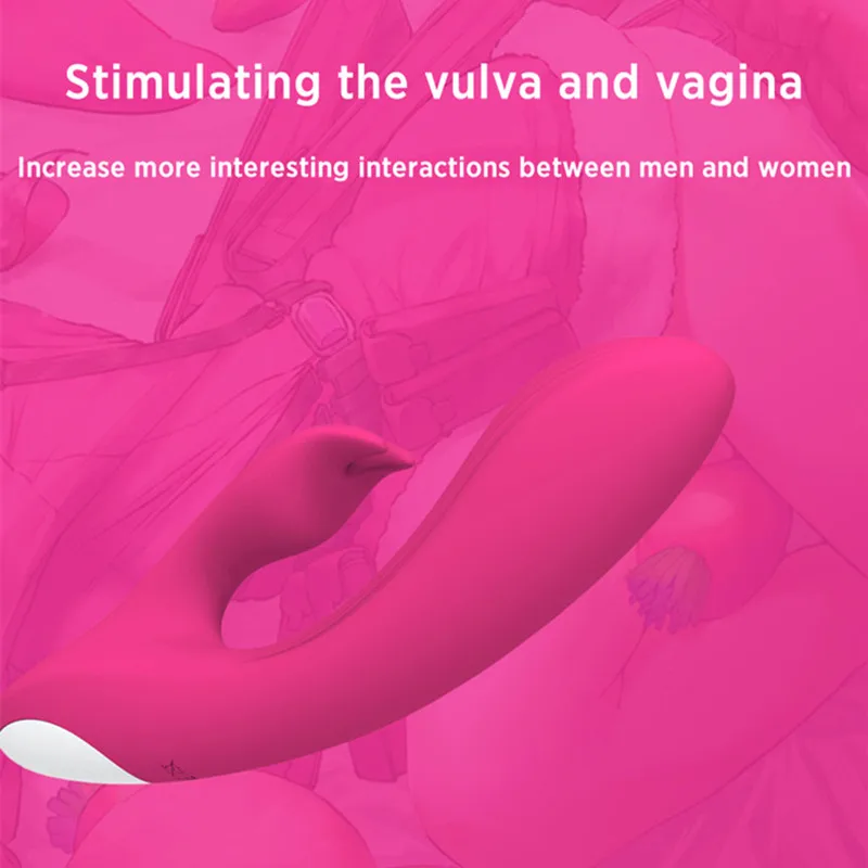 Двойной виброфаллоимитатор вибратор G-Spot кролик Стимуляция клитора USB