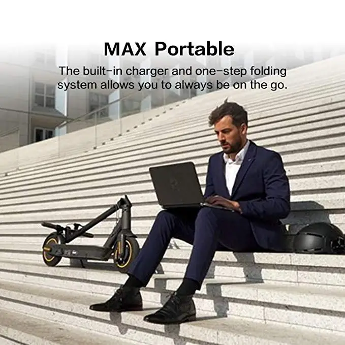 Ninebot MAX G30 Kickscooter 30 км/ч 65 км пробег умный электрический скутер 1" складной с управлением через приложение скейтборд Ховерборд