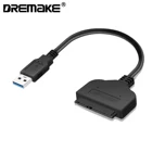 Кабель-адаптер для жесткого диска с USB 3,0 на SATA, USB 3,0 на 2,5 дюйма, SATA III, с UASP, совместимый с жестким диском 2,5 дюйма и SSD