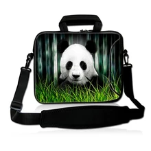 Panda Laptop Sleeve Shoulder Bag for Macbook Dell HP Asus Acer Lenovo Surface Notebook Pro Air 11 13 13.3 14 15 17 Soft Cover