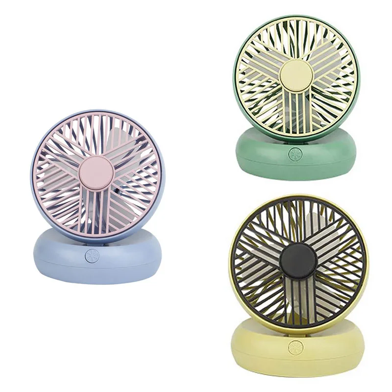 

HAEGER Portable USB Table Fan Rechargeable Adjustable Angle Mini Desk Fan Small Cooling Fans