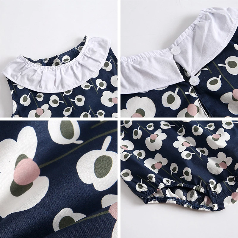 

Baby Girl Romper Kids Summer Sleeveless Newborn Infant Baby Floral Sweet Jumpsuit Toddler Girl Cute One-pieces Clothing