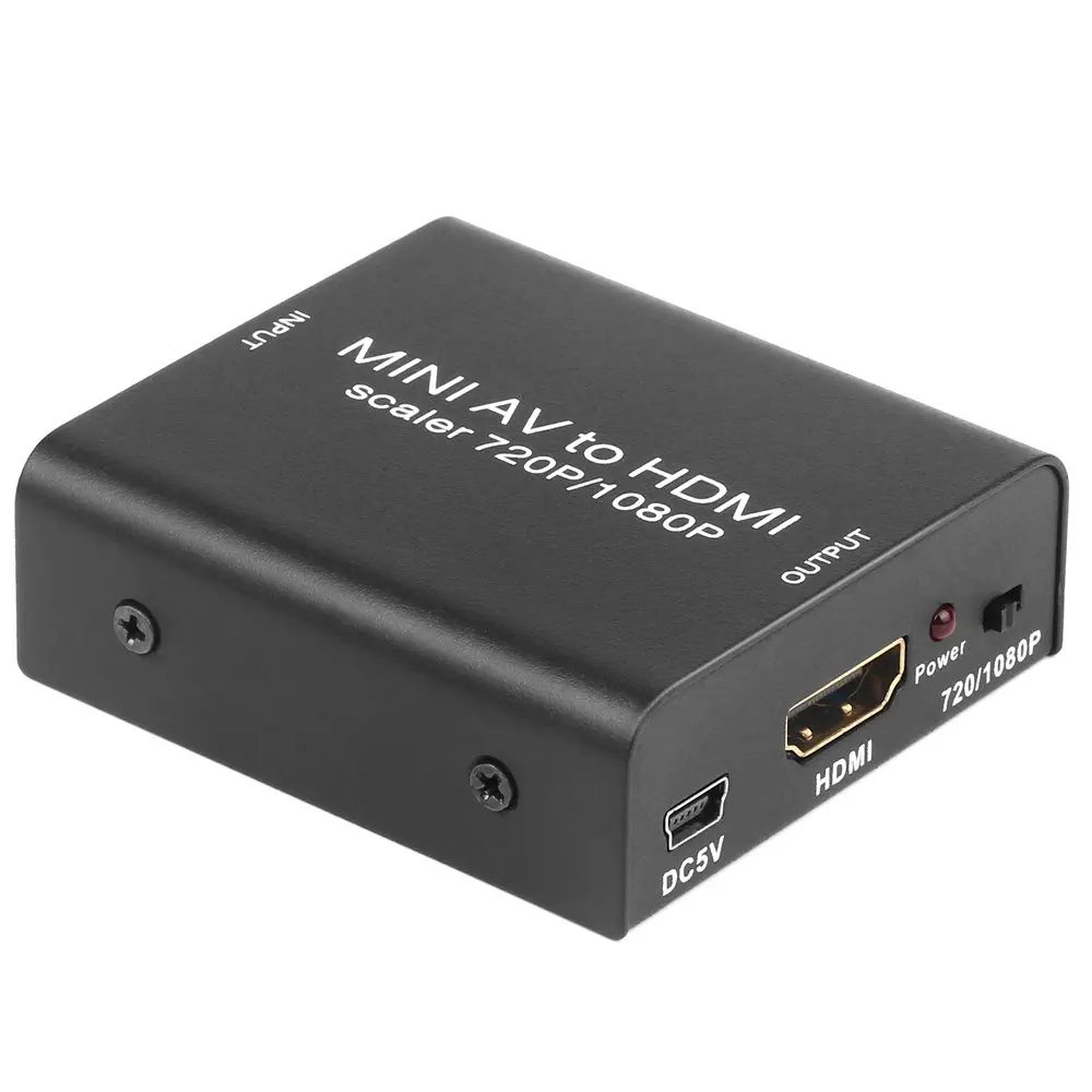 Onvian AV к HDMI адаптер Делителя Частоты 1080P CVBS RCA видео аудио конвертер Поддержка PAL/NTSC