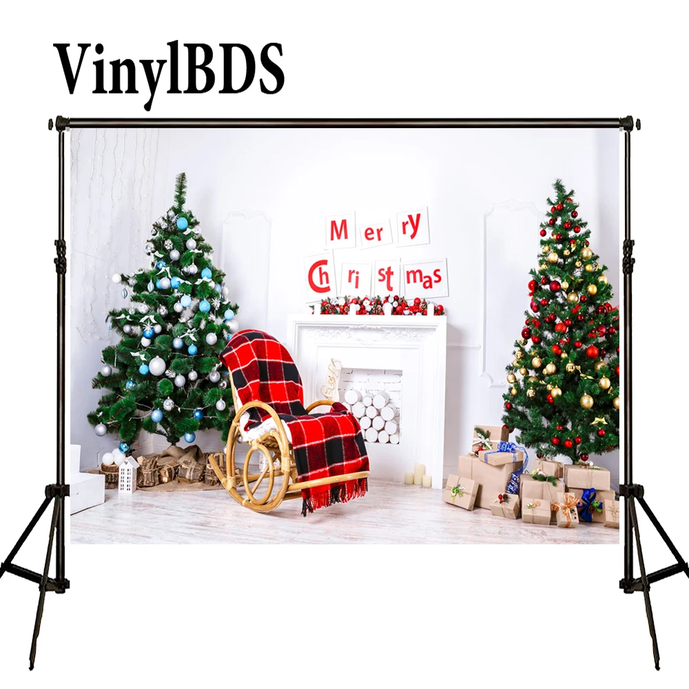 

VinylBDS Рождественский фон для фотографии Семейные фоны Рождественская елка фоны белая кирпичная стена фон для фотостудии