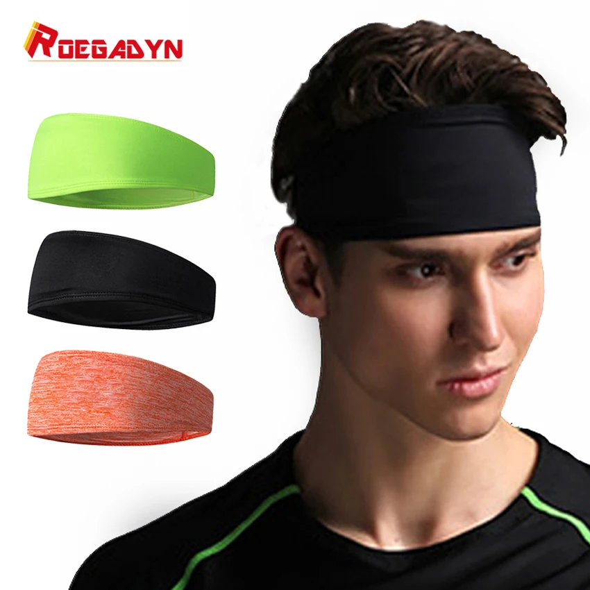 ROEGADYN эластичная черная повязка для пота более широкая дизайнерская Милая на