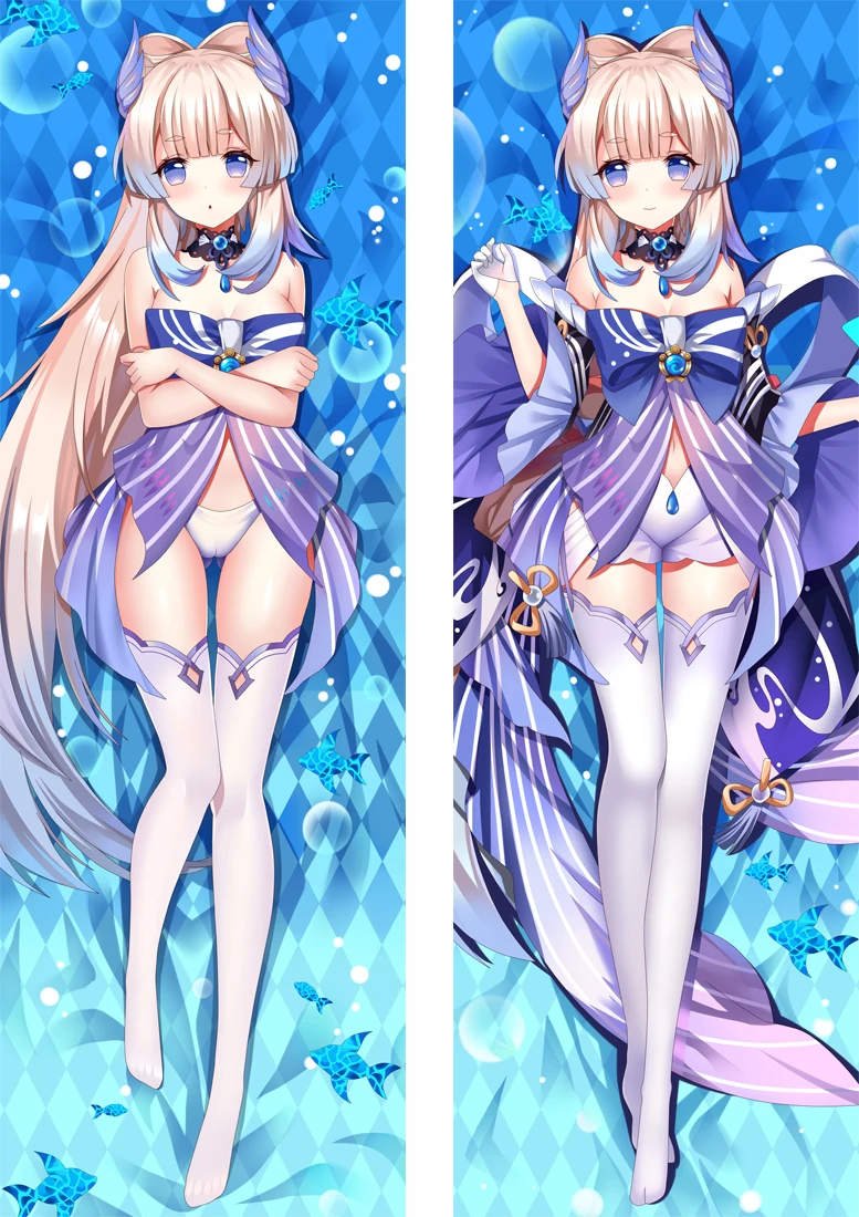 

Genshin Impact Dakimakura Cover Beauty Sangonomiya Kokomi Cushion Cover Hugging Body Pillow Case Bedroom Bedding Pillow Cover
