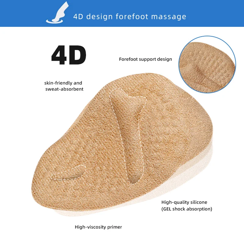 Гелевые шариковые стельки для женщин противоскользящие подушки вставки обуви