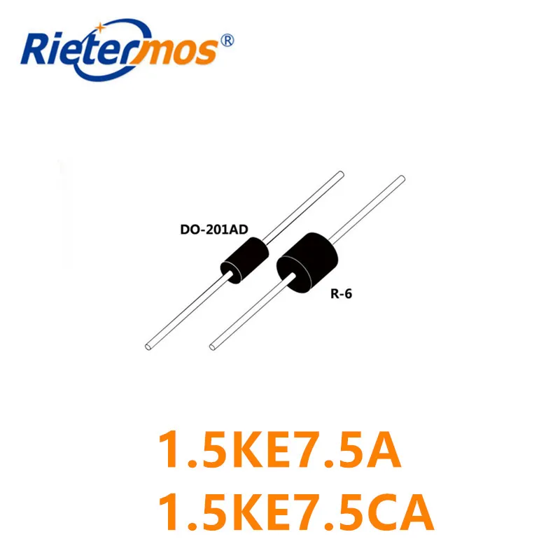 

100PCS 1.5KE7.5A 1.5KE7.5CA 1.5KE7.5 DO-201AD HIGH QUALITY