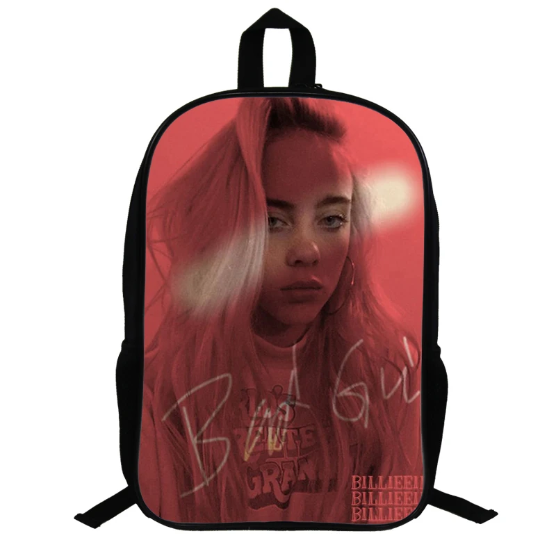 3 14,5 дюймов Billie Eilish школьные сумки для подростков рюкзак в стиле «хип-хоп» для мальчиков и девочек, рюкзак для ноутбука, рюкзак для путешествий вентиляторы подарок - Цвет: 3