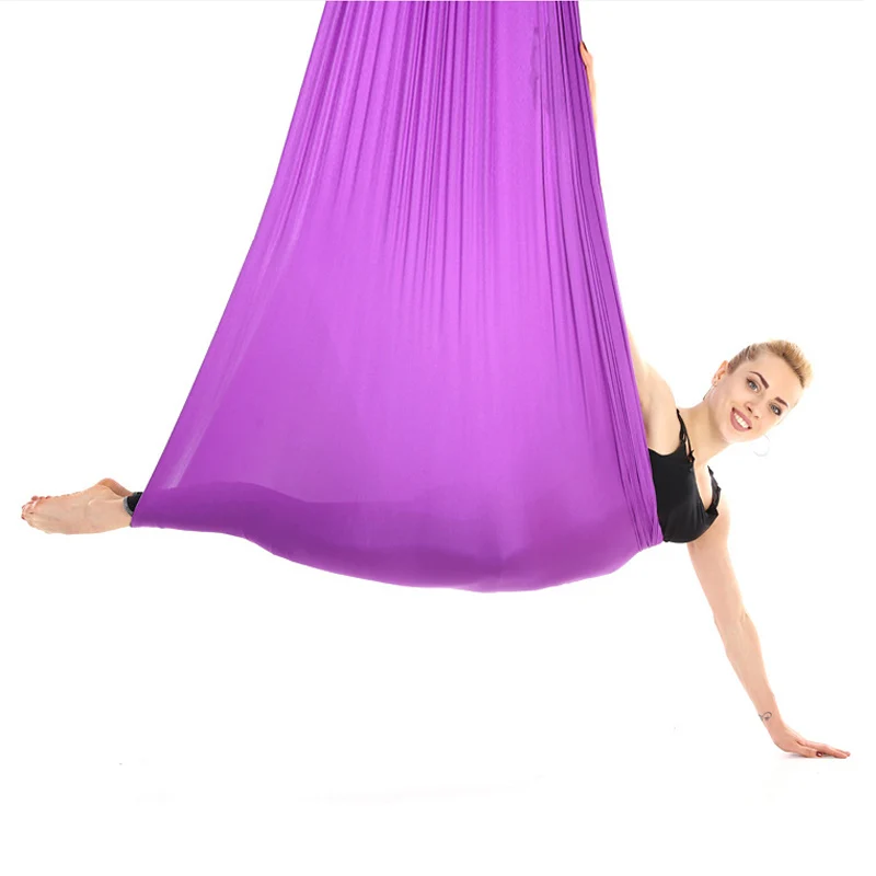 Воздушный Гамак для йоги Летающий пояс шелковый антигравитационный тренировок