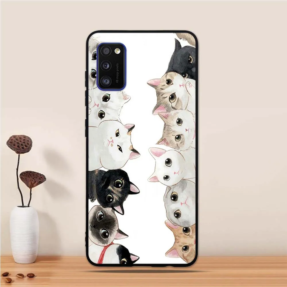 Чехол для Samsung Galaxy A41 чехол 6 1 дюйма Мягкая силиконовая задняя крышка из ТПУ GalaxyA41 A