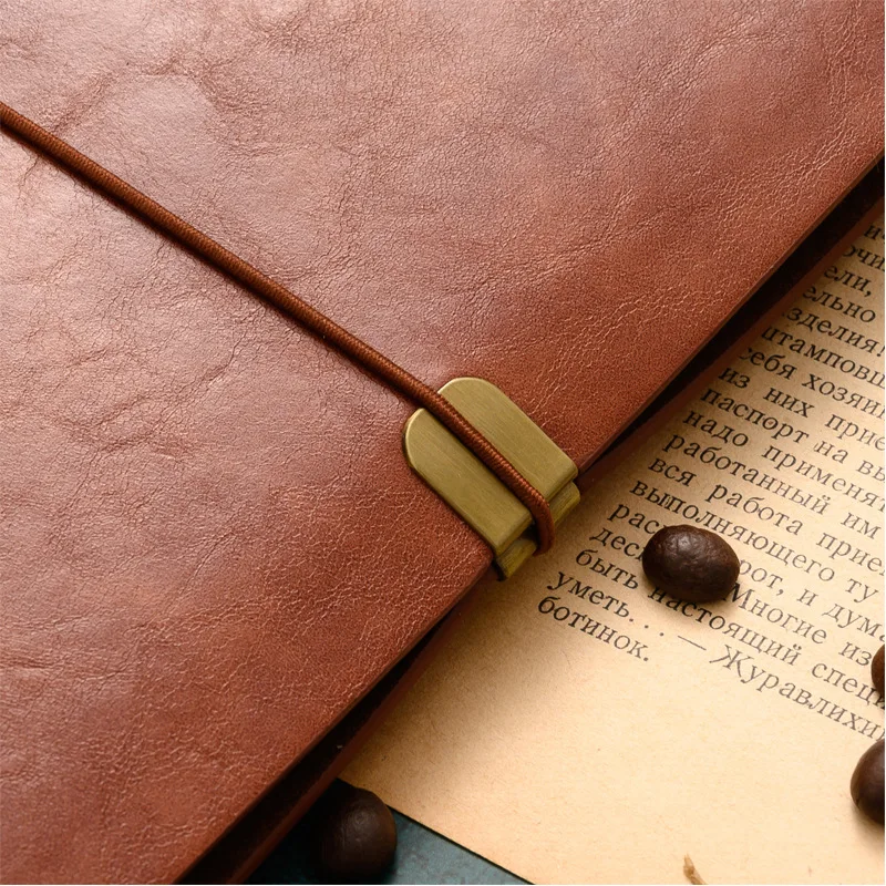 

A6 vintage notebook diary notepad vintage PU leather notebook gift traveler's diary planner for School office Writing supplies