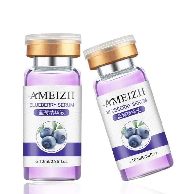 Черничный лица с гиалуроновой кислотой Сыворотки анти старения сокращает поры