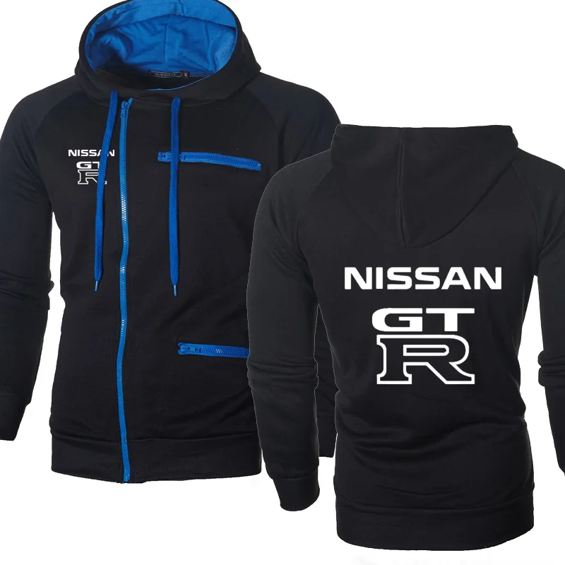 

Spring Autumn Jacket Men GTR Car Logo Sweatshirt Hoody Fleece Cotton Zipper Hoodies Hoodie Fashion Hip Hop Harajuku Mens coat 33