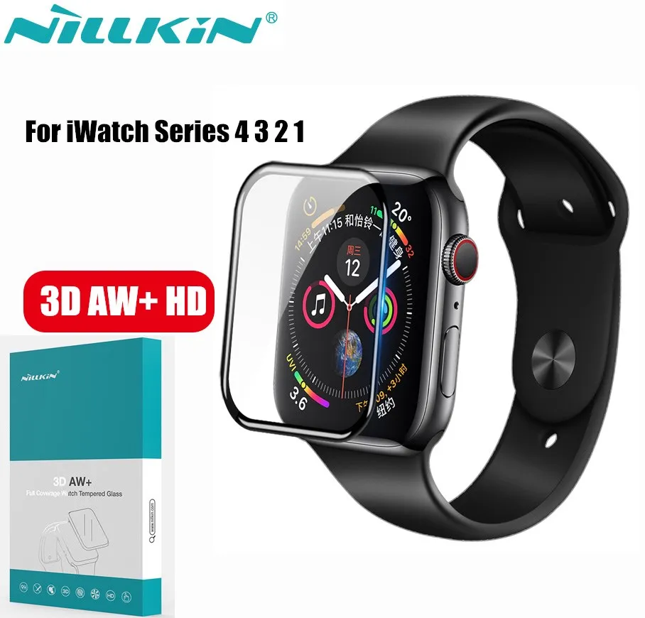 

Original Nillkin 3D AW+ HD Full Cover Tempered Glass Screen Protector for APPLE Watch iWatch 38MM 40MM 42MM 44MM