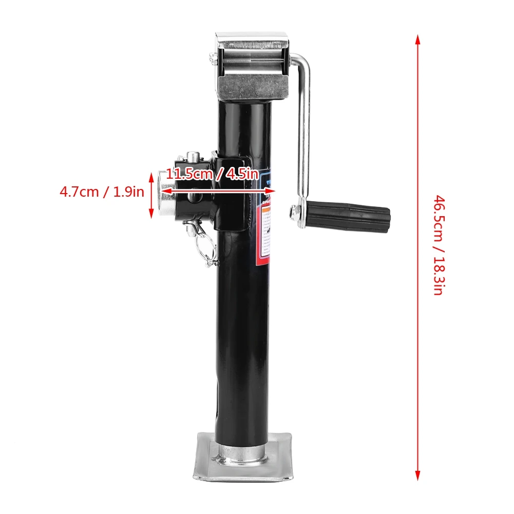 

5000lbs Trailer Jack Yacht Trailer Parts Caravan Jack Jockey Wheel Heavy Duty Trailer Jack Metal Stand For Boats Campers Trailer