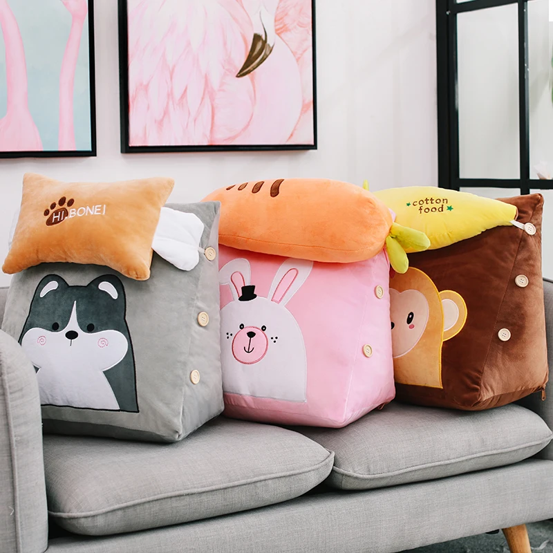 Подушка для стула офисный диван Треугольные Подушки спины домашний декор