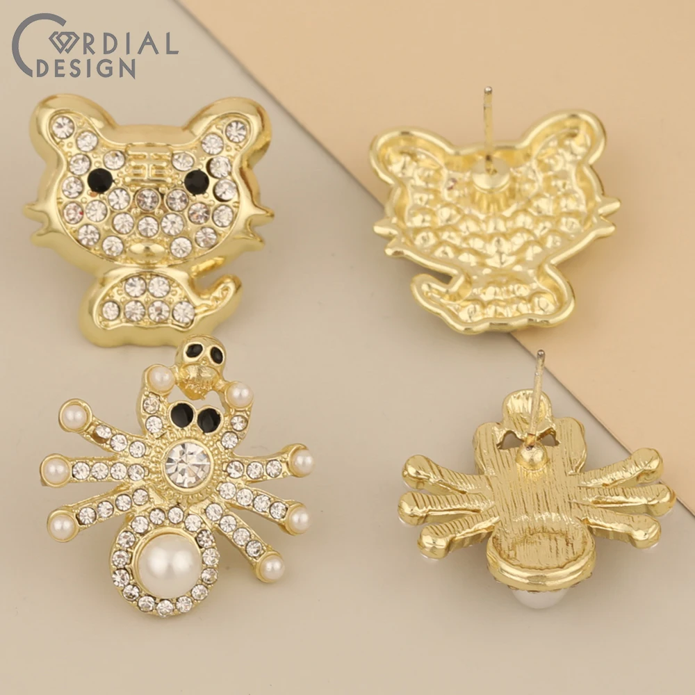 

Cordial Design 50Pcs Rhinestone Earrings Stud/Jewelry Accessories/Animal Shape/Imitation Pearl/Jewelry Finding & Components