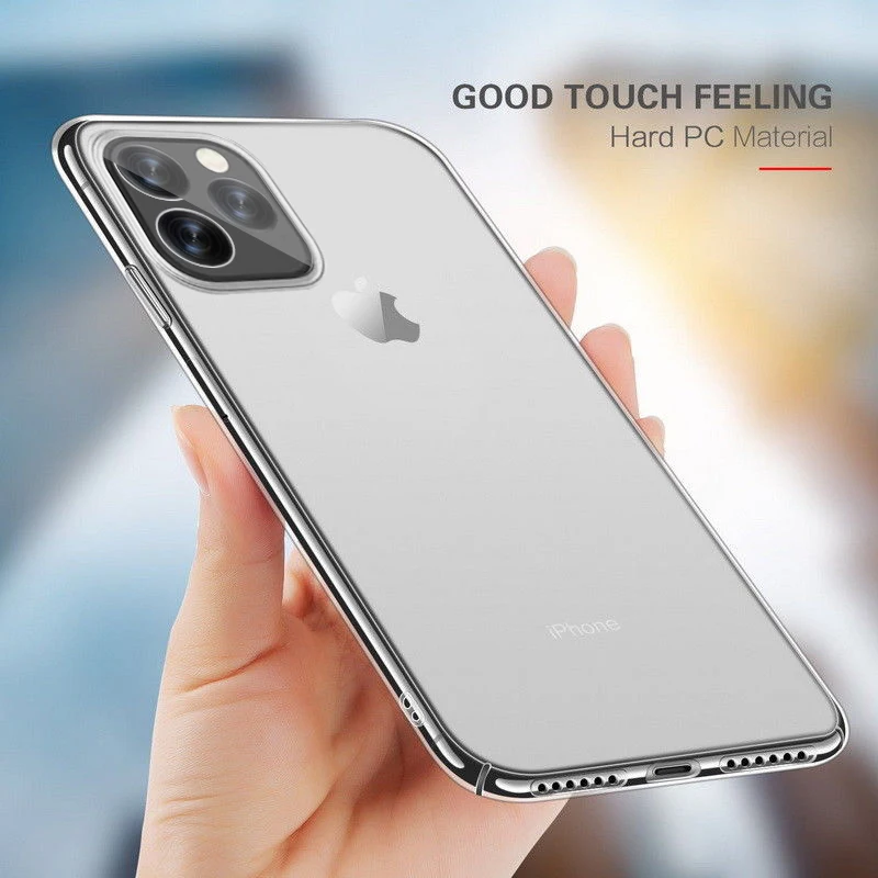 Ультратонкий Прозрачный чехол для телефона, чехол для iPhone 11 Pro max XS Max XR X 7 8 6 6s Plus, Прозрачный жесткий пластиковый чехол-накладка из поликарбоната