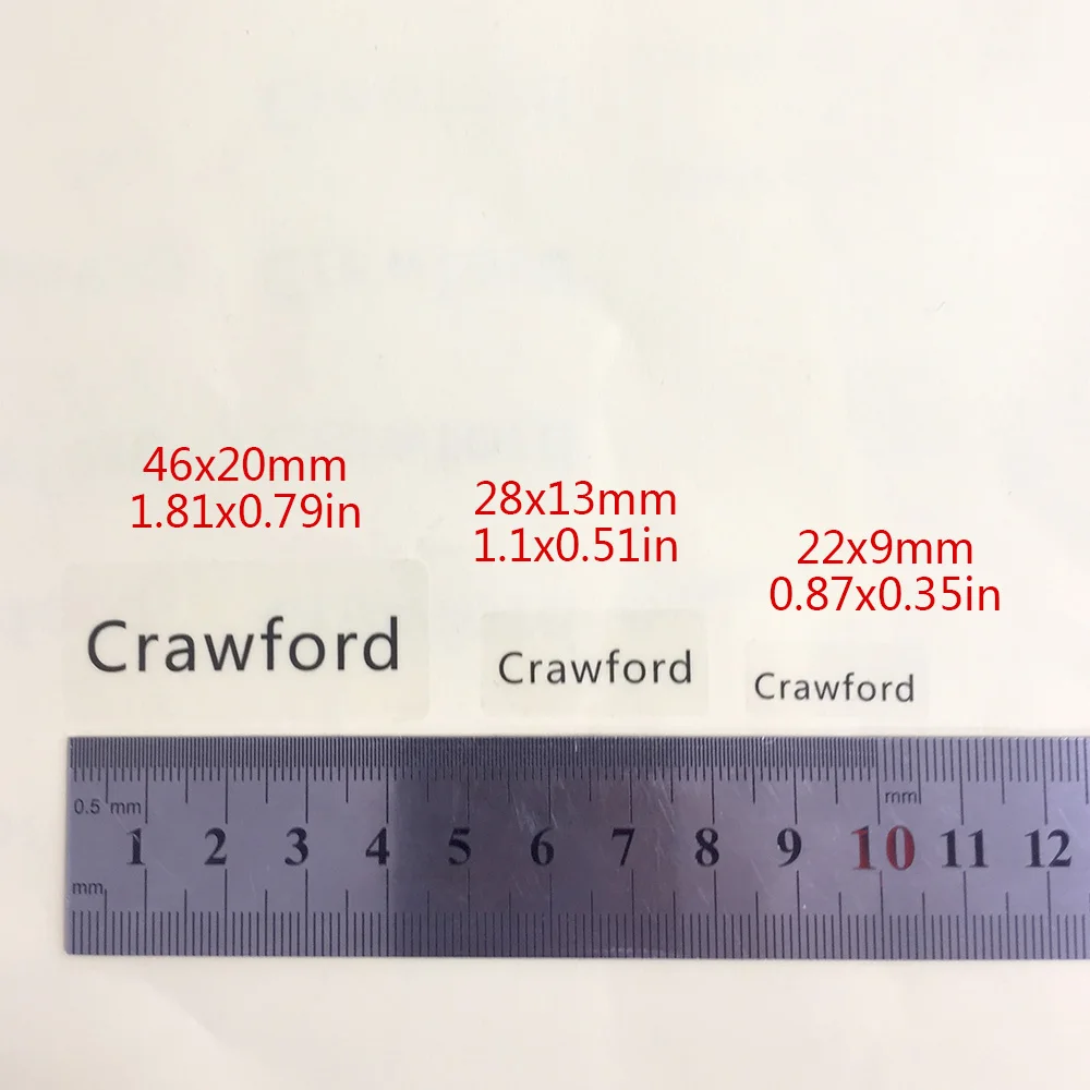 3 размера прозрачные наклейки с мультяшным рисунком именные на заказ