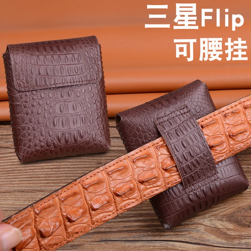 

Чехол-книжка для Samsung Galaxy Z, кожаный чехол-книжка с защитой от падения и возможностью подвешивания