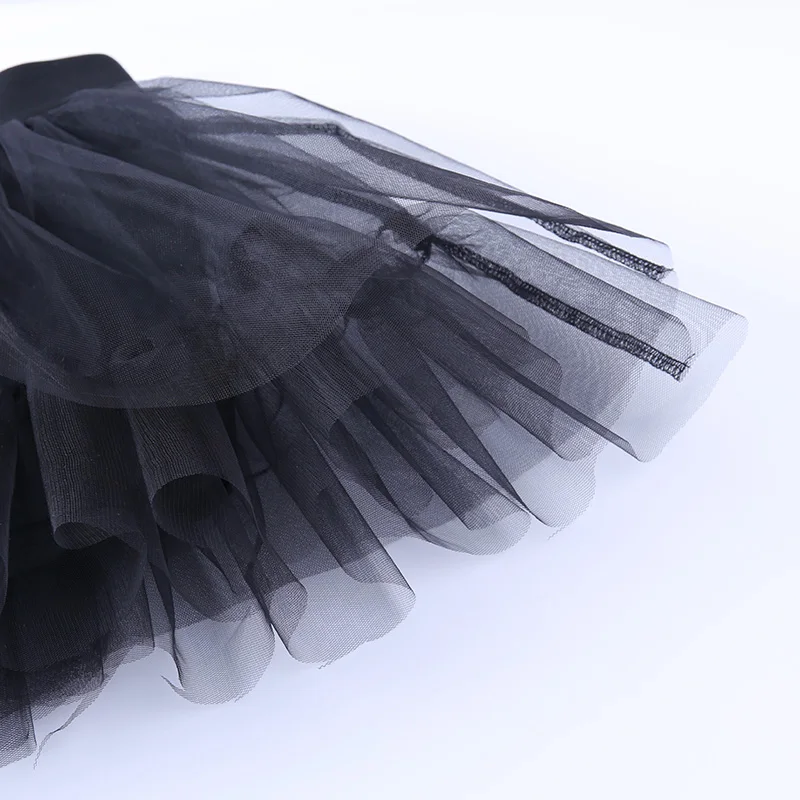 

Fashion Women's Mini Skirts Sheer Tutu Skirt High Waist Mesh Layered Short Skirt with Safety Underwear Shorts