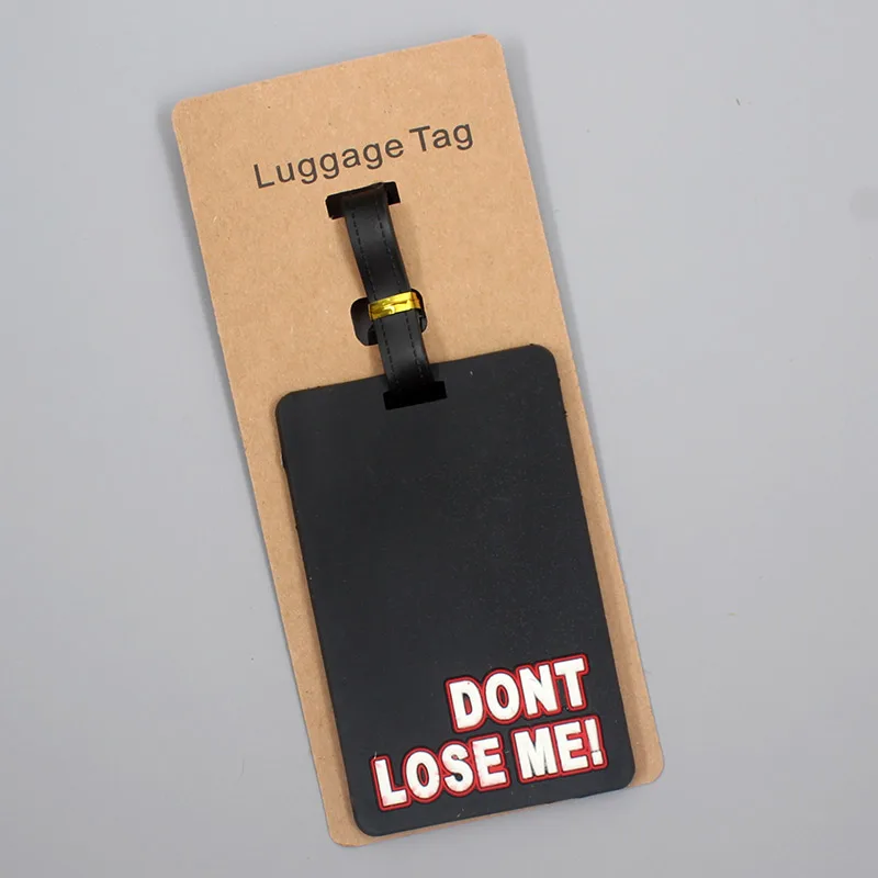 Travel Accessories “IT'S NOT YOURS” Luggage Travel Tag Silica Gel Suitcase ID Addres Holder Baggage Boarding Tag Portable Label images - 6
