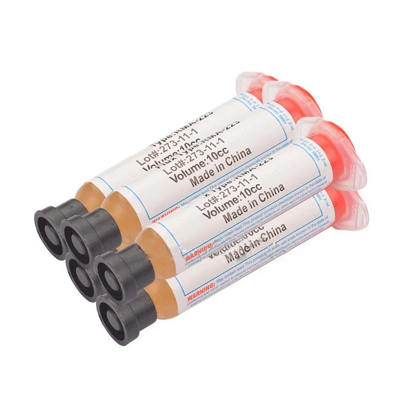 

5pcs Soldering Paste Flux Grease Volume 10cc For PCB BGA SMD Board RMA-223 Parts