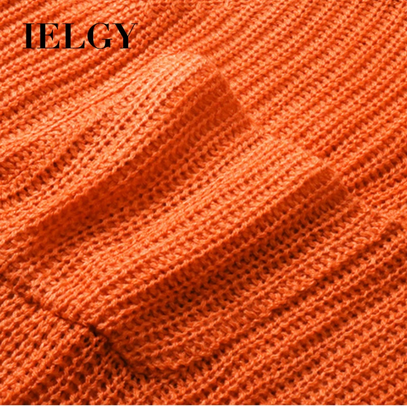 

IELGY Bat Sleeve Women's Fashion Loose Lazy Trend Trendy Pure Color Pullover V-Neck