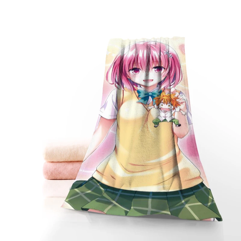 

Face Towel/Bath Towel Custom To LOVE-Ru Anime Microfiber Hair/Face/Shower Towels Size 35x75cm, 70x140cm 0519