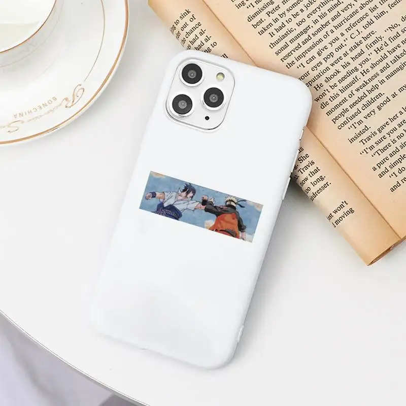

Anime naruto eyes Phone Case Candy Color White for iPhone 11 pro XS MAX 8 7 6 6S Plus X 5S SE 2020 XR