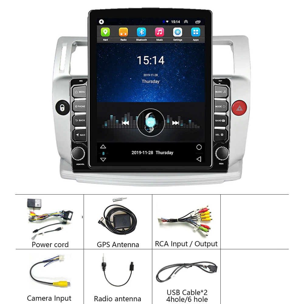 2 Din Android автомобильный мультимедийный плеер 9 7 &quotTesla экран GPS WIFI Авторадио для Citroen