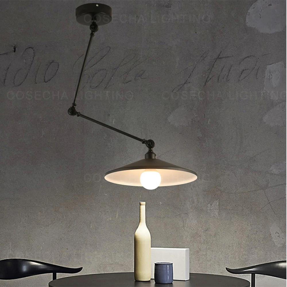 Креативный подвесной светильник s Современный гибкий выдвижная уникальная лампа