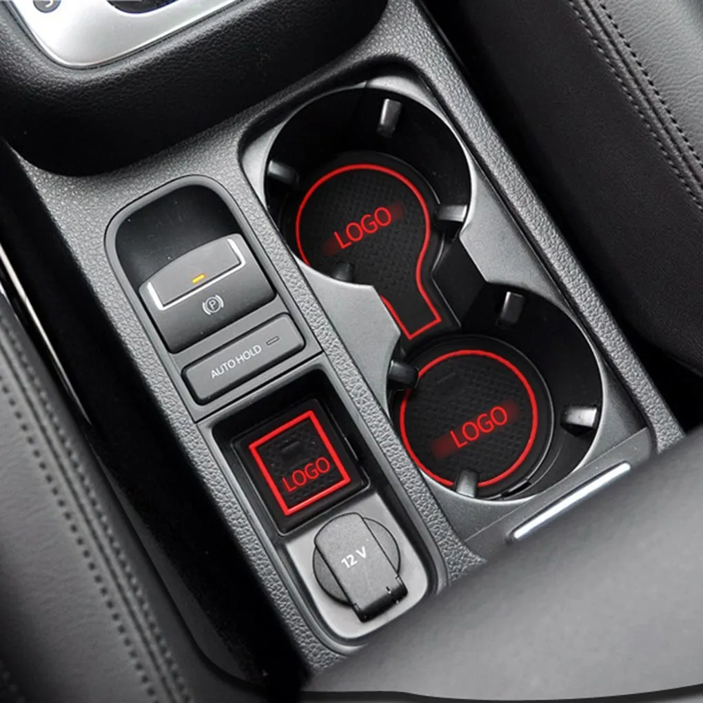 

20PCS/Set Replacement for BMW X6 2015-2018 Car Door Groove Mats Non-slip Rubber Cup Holder Sticker Gate Slot Pad