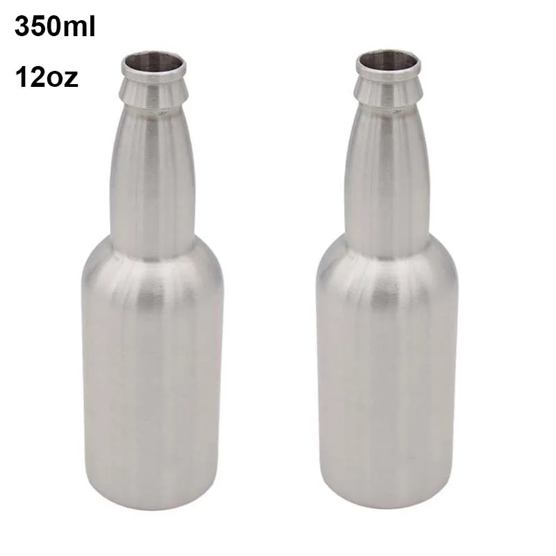 2 шт./лот 12 унций 350 мл бутылка для пива из нержавеющей стали 304 26 мм стандартное